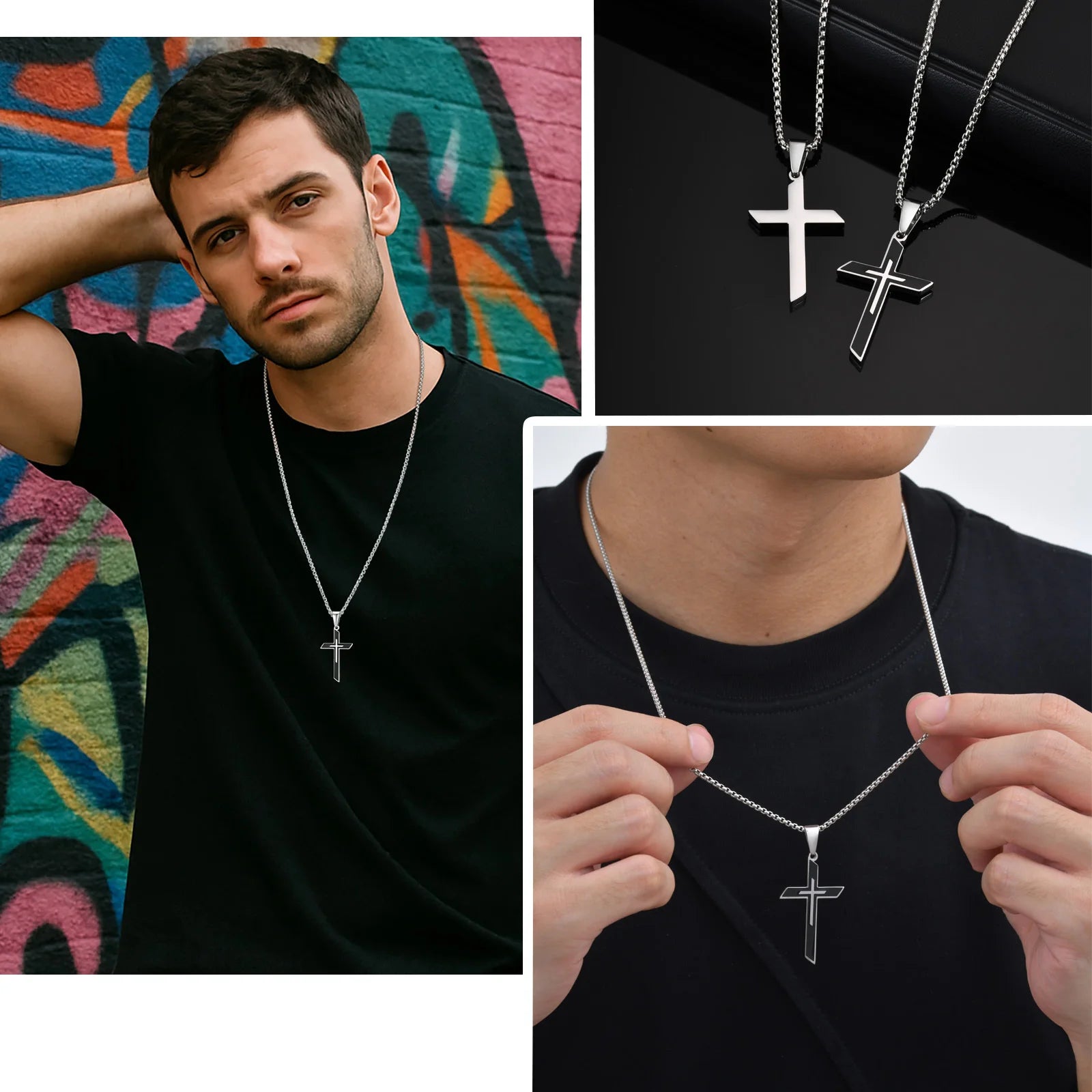 Minimalist Cross Chain Necklace
