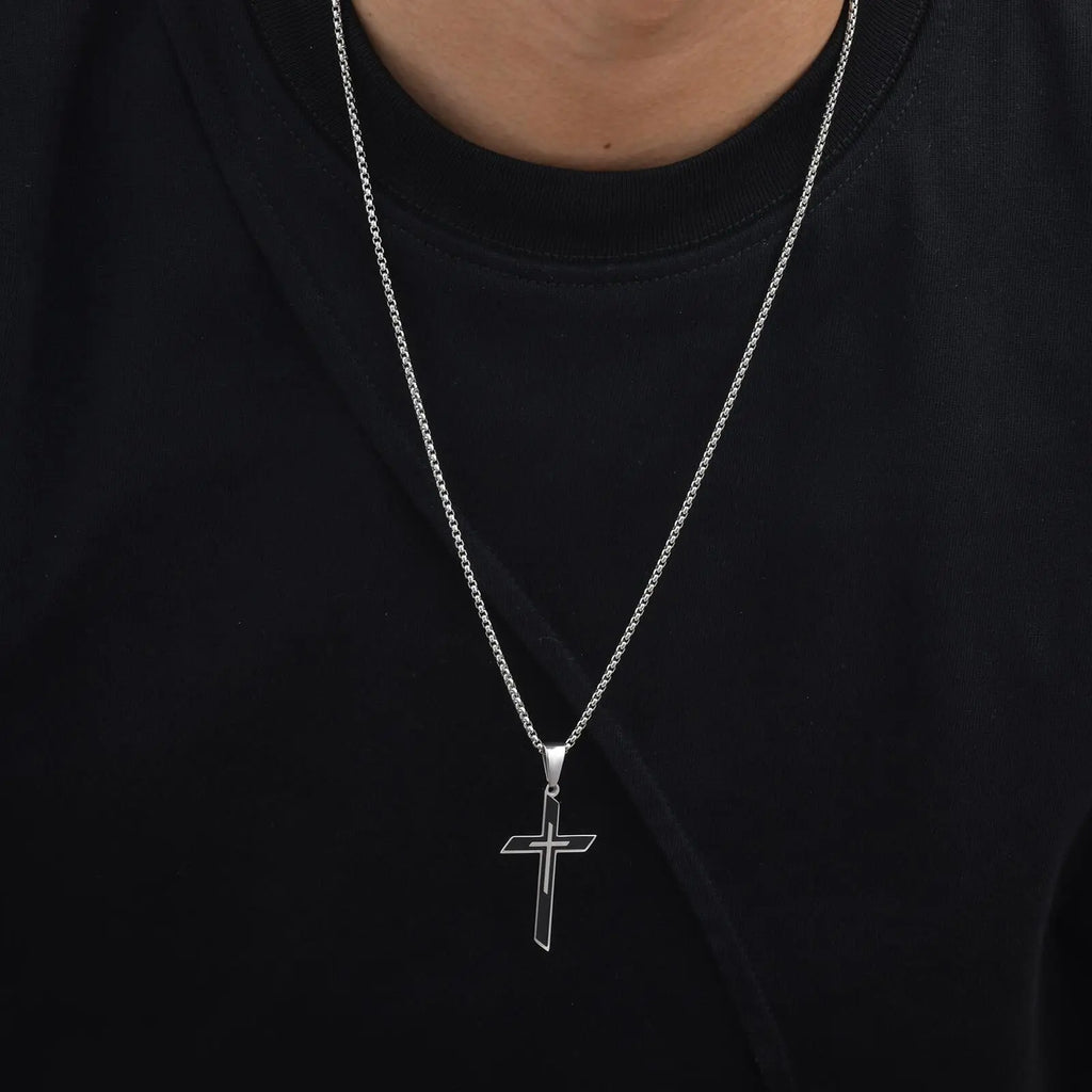 Minimalist Cross Chain Necklace