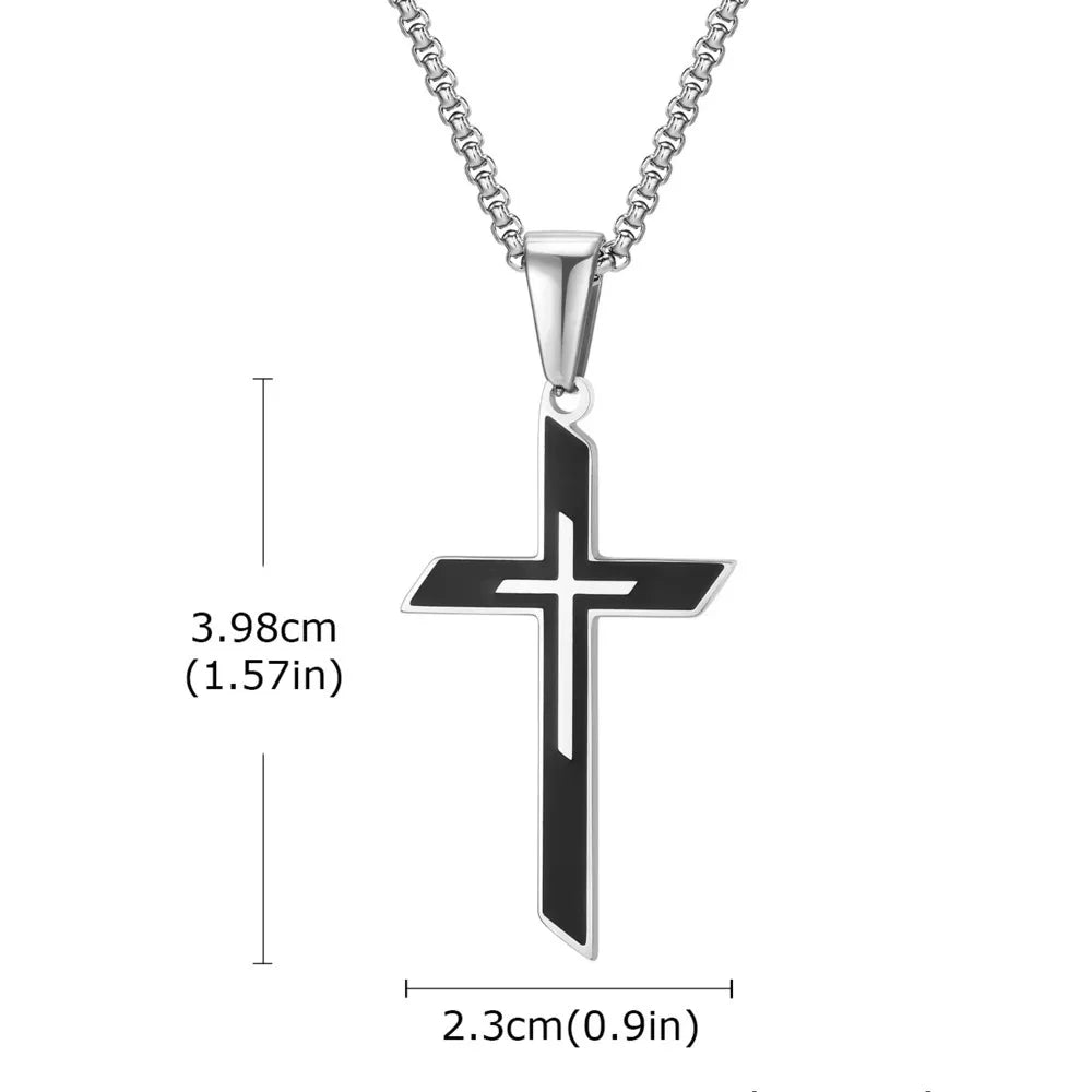 Minimalist Cross Chain Necklace